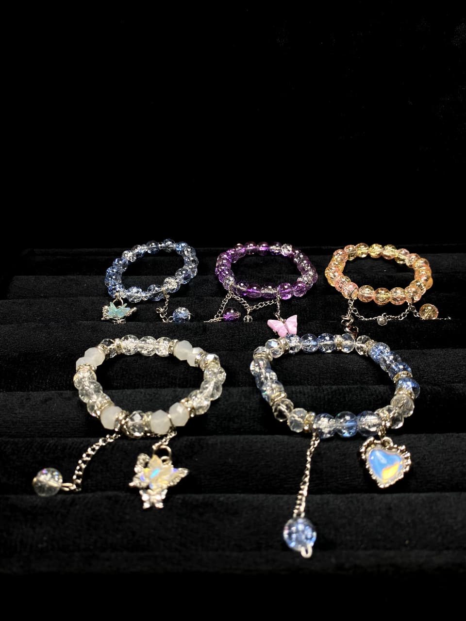 5-Piece Crack Bead Bracelet Collection + 3 FREE GIFTS AND FREE DELIVERY