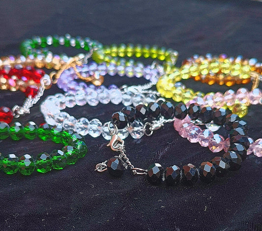 PACK OF CRYSTAL BRACELET IN 12-DIFFERENT COLOURS