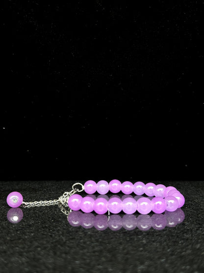Light Purple Adjustable Beaded Bracelet + 1 FREE GIFT
