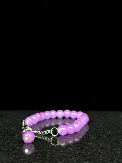 Light Purple Adjustable Beaded Bracelet + 1 FREE GIFT