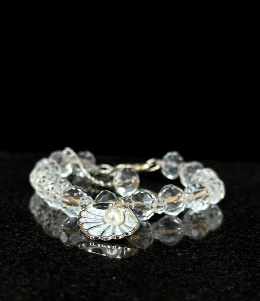 Luminous Crystal Pearl Bracelet