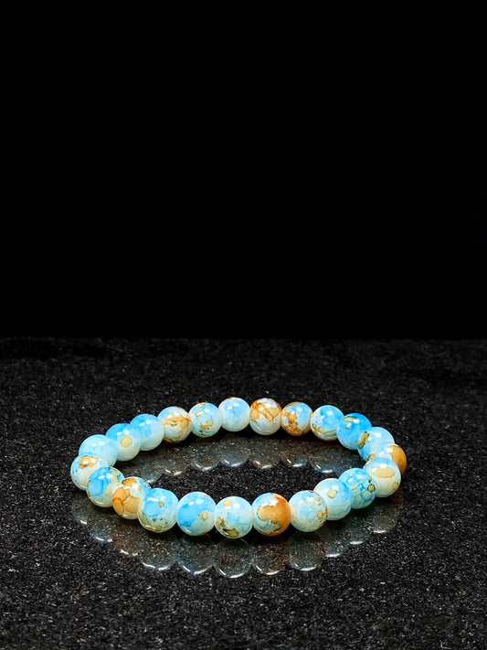 Ocean Blue & Earthy Tones Bracelet + 1 FREE GIFT