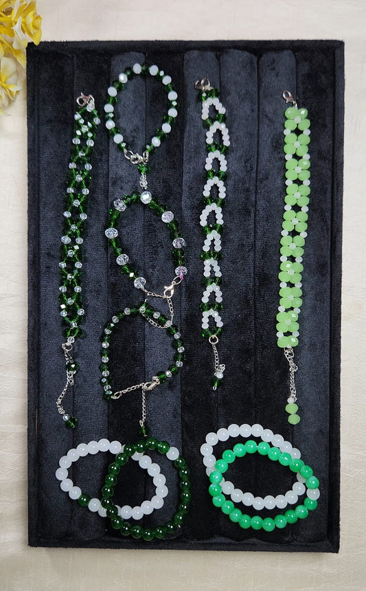 Green Grace Collection – 14 August Special Bracelet Set ( 12 ) Piece + 3 FREE GIFT AND FREE DELIVERY