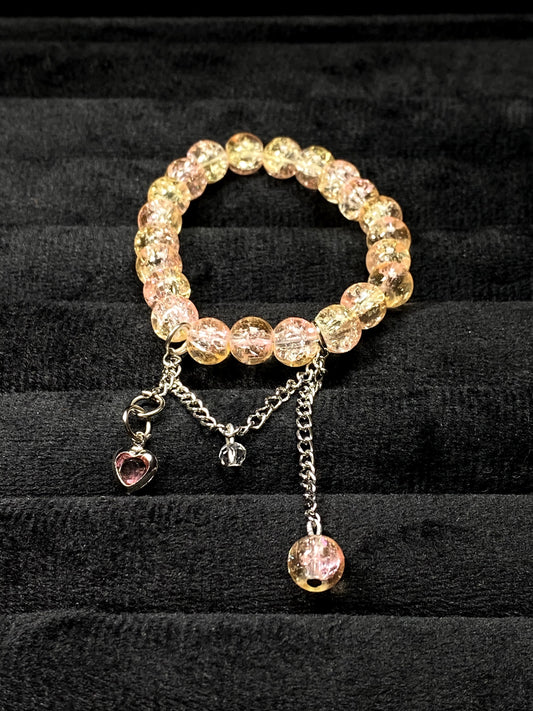 Sun Set Glow - Crack beads Bracelet + 1 FREE GIFT