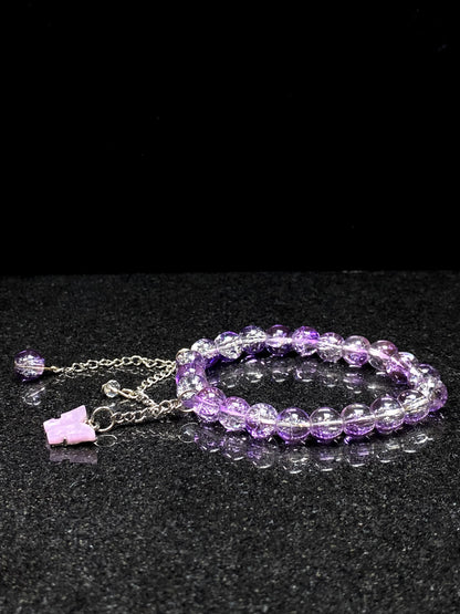 Purple Butterfly – Crack Bead Bracelet 🦋+ 1 FREE GIFT